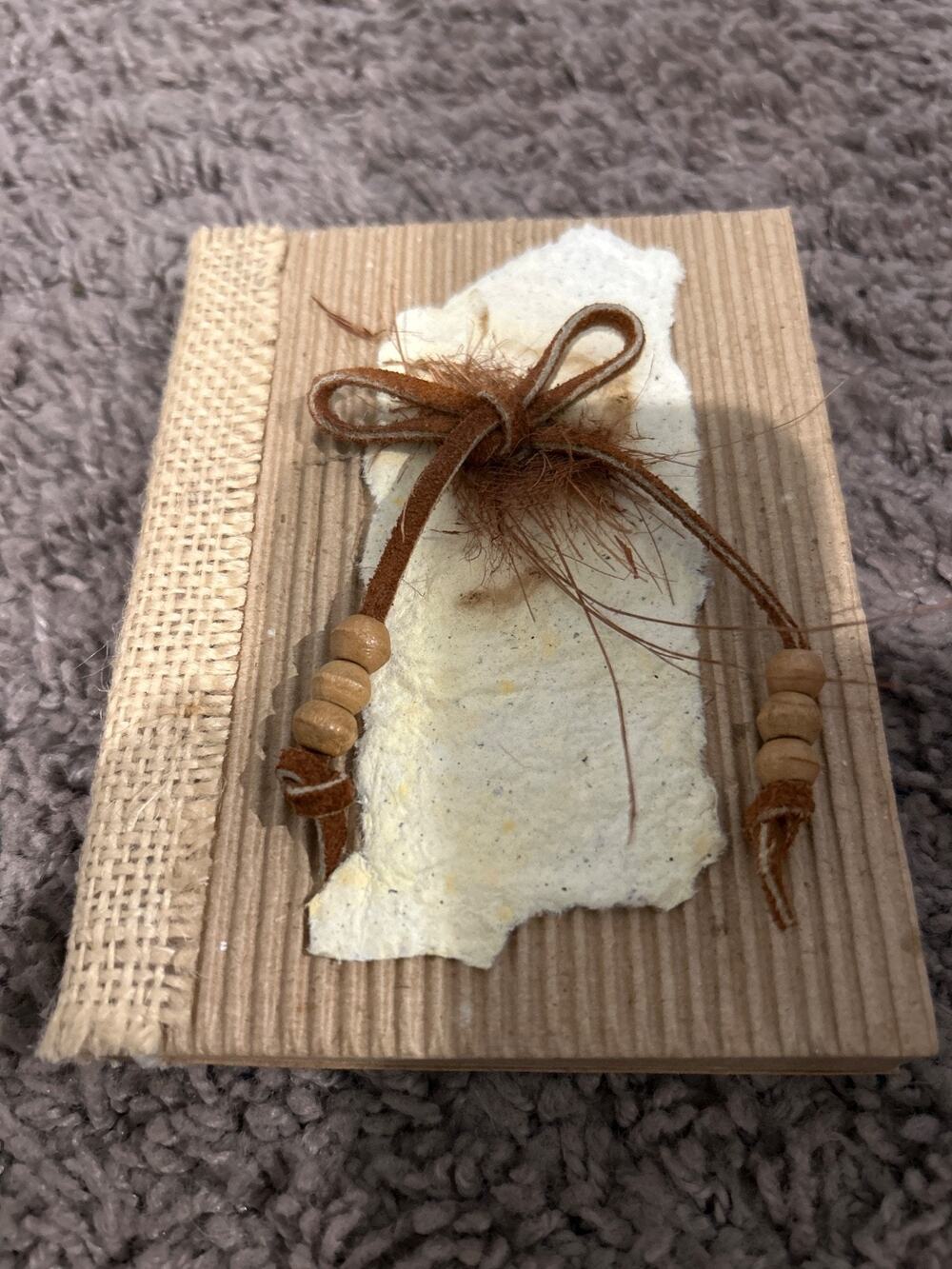 Small Handmade Address Book (western style)